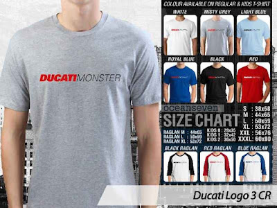 T shirt Ducati Monster LOGO 3 CR