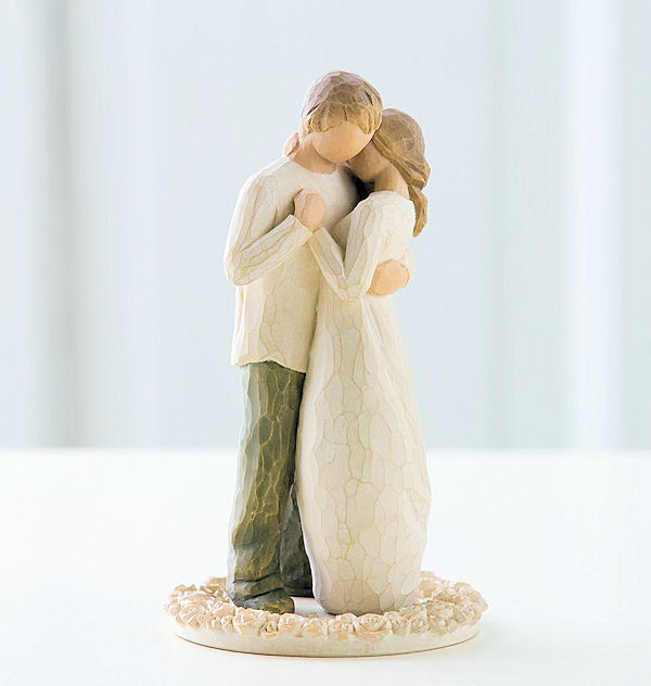 willow tree wedding cake topper