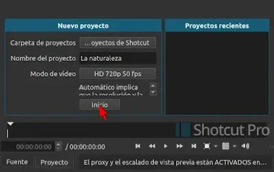 Cuando hayas concretado los tres pasos haz clic en el botón Inicio y el programa creará automaticamente las instrucciones que elegimos en cada paso