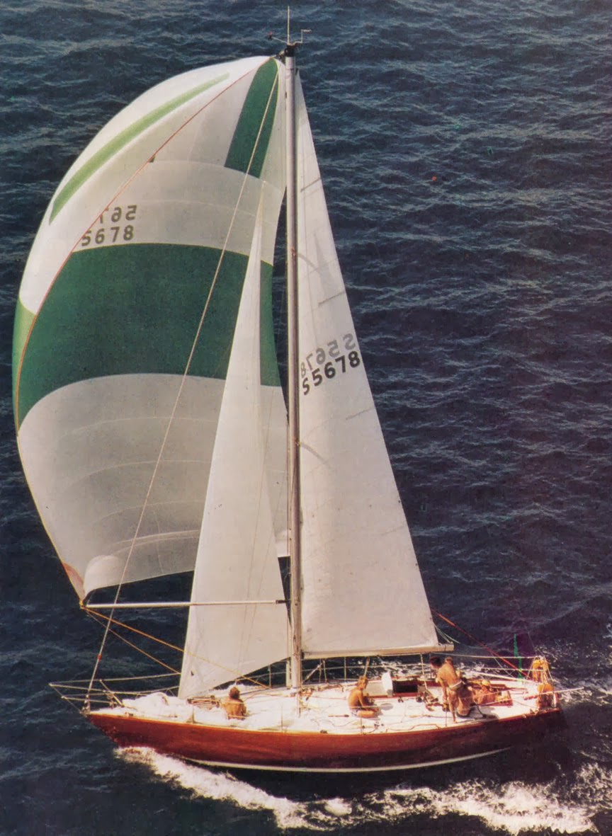 my second keel boat. late '70's one-off 1/2 tonner by