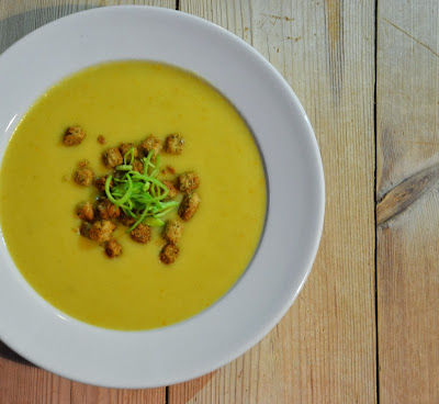 kartoffel mælkefri suppe croutoner