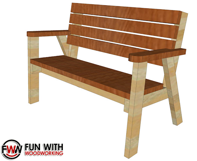 Full plans for the Park Bench with a reclined seat are now ...
