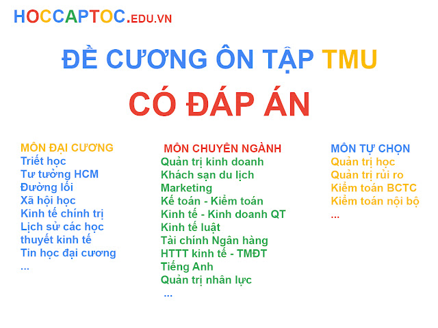 Ngân hàng câu hỏi học phần quản trị marketing tmu đề cương ôn tập có đáp án