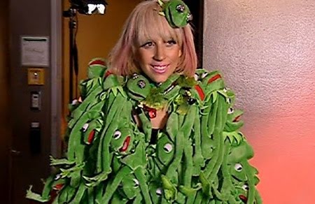 lady gaga outfits kermit. Lady Gaga is under fire from