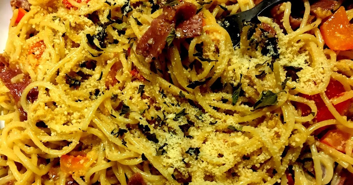 Carbonara Pasta Alahai Sedapnyaaa - Dapur Kak Noor