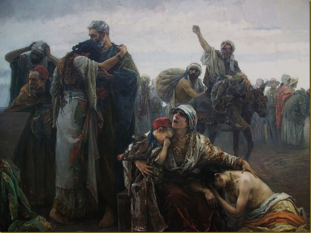 A Expulsão dos Mouriscos, 1894 (detalhe), de Gabriel Puig Roda.