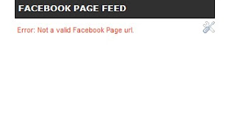 How to fix the error: not a valid facebook page url?