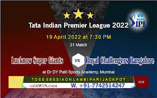 IPL2022 RCB vs LSG 31st Match Prediction Who will win Today Astrology