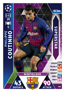 Match Attax UEFA Champions League 2018 2019 FC Barcelona Set