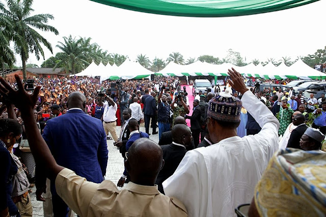 PHOTOS: President Buhari Commissions Samuel Ogbemudia College In Edo State