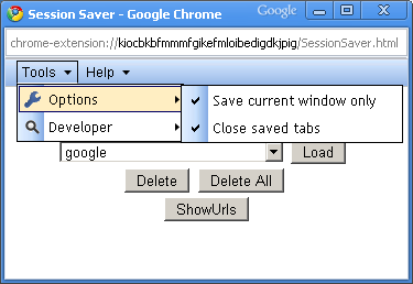  Download Google Chrome Session Saver (Restore) extension/addon /Addon  