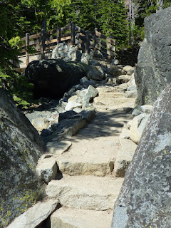 Stairs along Lower Eagle Falls Trail