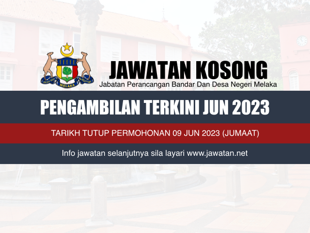 Jawatan Kosong PLANMalaysia Melaka Jun 2023