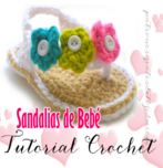 Sandalia crochet