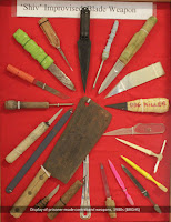 Contraband weapons display, Queensland Prisons Museum.