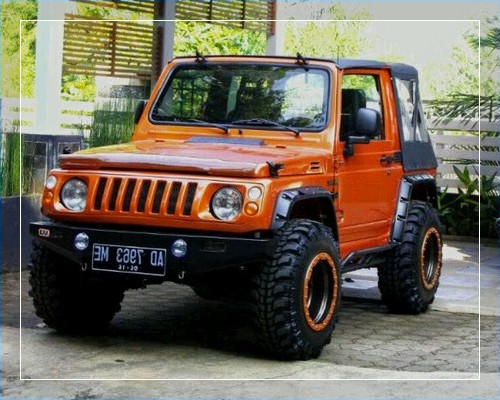 Modifikasi mobil katana terbaru ceper jimny 4x4 tahun 1989 