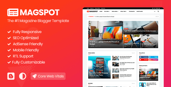 Download Magspot Premium Blogger Template for Free in 2023: Explore the Latest Version