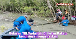 Belasan TKI Terlantar DI Hutan Bakau, kondisinya mengenaskan