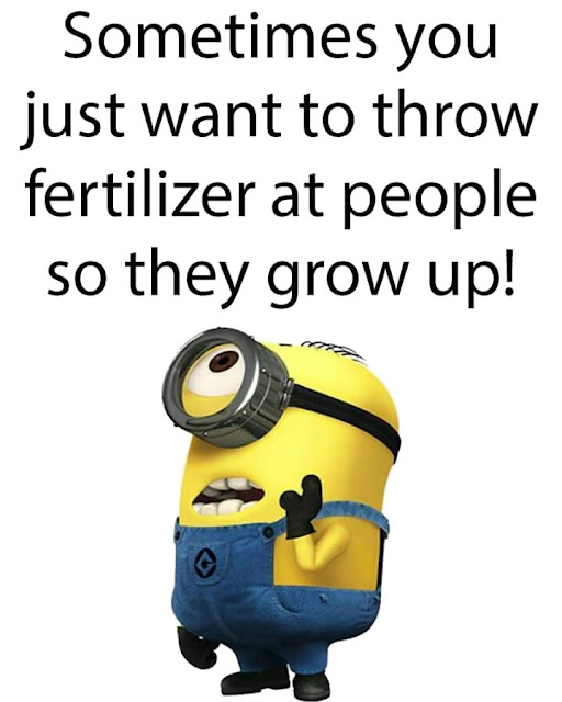 Sometimes you just want to throw fertilizer at people so they grow up.