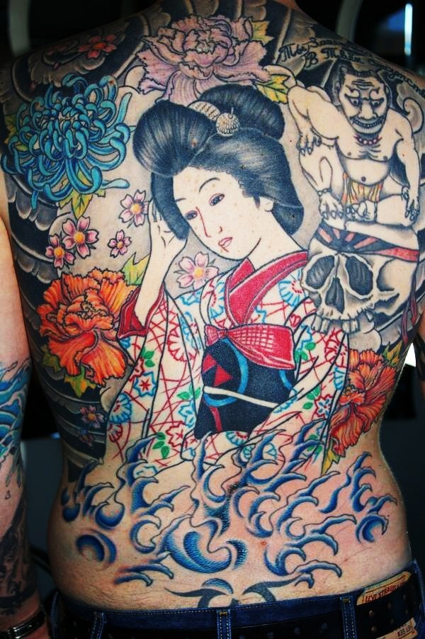 Geisha Tattoos. Geisha women train from an early age to be perfect 