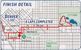 Map of final circuit in downtown Denver on Stage 7 USA Pro Challenge 2015