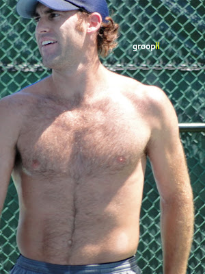 Robby Ginepri Shirtless at Cincinnati Open 2010