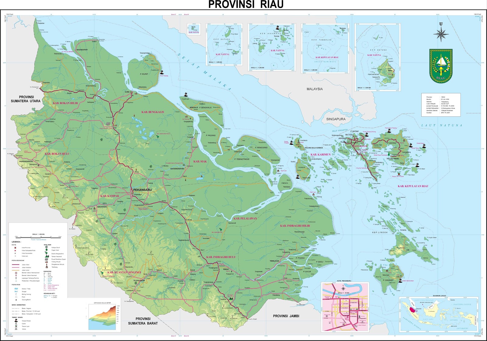 AMAZING INDONESIA RIAU  PROVINCE MAP