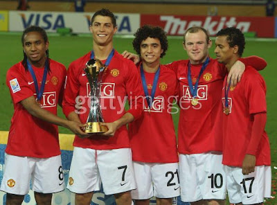 Rafael Da Silva, Anderson, Nani, Wayne Rooney, Cristiano Ronaldo