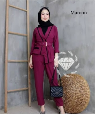 Model Baju Muslim Setelan Celana Panjang Terbaru √45+ Model Baju Muslim Setelan Celana Panjang Terbaru 2022