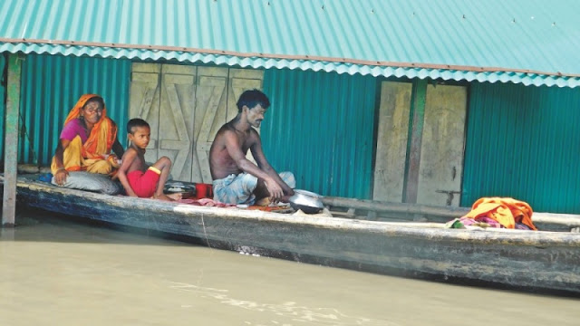 বাংলাদেশে উত্তরের ৬ জেলায় বন্যা পরিস্থিতির অবনতি, রেডক্রিসেন্টের উদ্বেগ