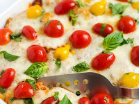 ITALIAN BAKED QUINOA WITH FRESH TOMATO TOPPING