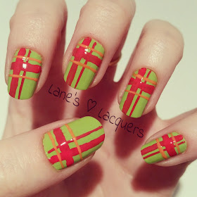 barry-m-gelly-green-red-plaid-nail-art