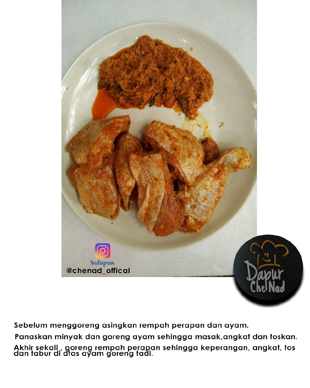 Resepi Ayam Goreng Berempah Berserdak!