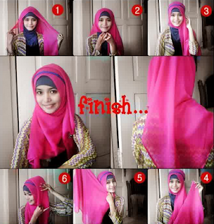 tutorial jilbab segi empat 2018