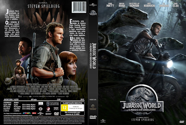 Capa DVD Jurassic World O Mundo Dos Dinossauros