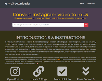 instagram to mp3 converter