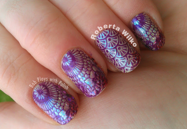 Moyou London Stamping Plate Suki Collection 05 Sailor 04 with Barry M on Sally Hansen