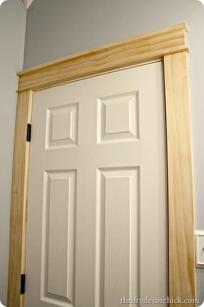 DIY craftsman door trim