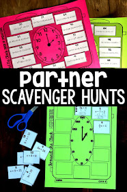 Partner scavenger hunt math activities get math students working together as they solve problems. Each student in a pair gets a unique set of problems to solve. The problems are different but the correct answers are the same! Students have incentive to work together until their answers match. Teachers re loving these activities for math review, stations, centers, partner work and even when their classes have a sub. You can check out all the middle and high school math partner scavenger hunts we have made so far in this post.