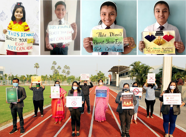 GD Goenka School's unique initiative on Diwali, students give message of no two crackers