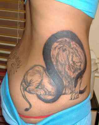 Leo zodiac symbols also can draw in body , leo tattoos may be very match to 