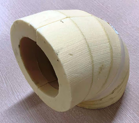 rigid urethane foam making long elbow & short elbow