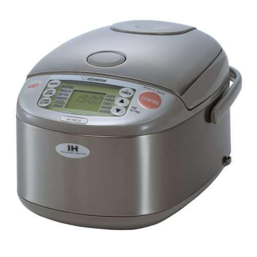 Zojirushi NP-HBC10 5-1/2-Cup (Uncooked) Rice Cooker and Warmer with Induction Heating System, Stainless Steel
