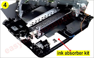 Whole replace the waste ink absorber on Canon MP230, MP240, MP250, MP260, MP270, MP280, MP480, MP490 Series
