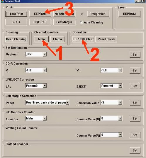 Canon MP258 error P07 or 5B00 Reset