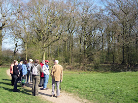 The walk group outside Thornet Wood in Jubilee Country Park