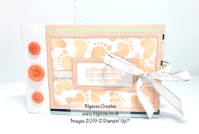 Nigezza Creates New Baby Mini Album Using Stampin' Up! Twinkle Twinkle & First Steps