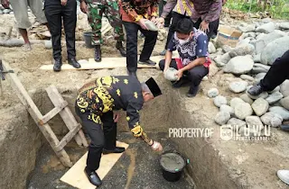 Pembangunan Masjid Babul Jannah Kamanre Dilakukan Peletakan Batu Pertama Bupati Luwu