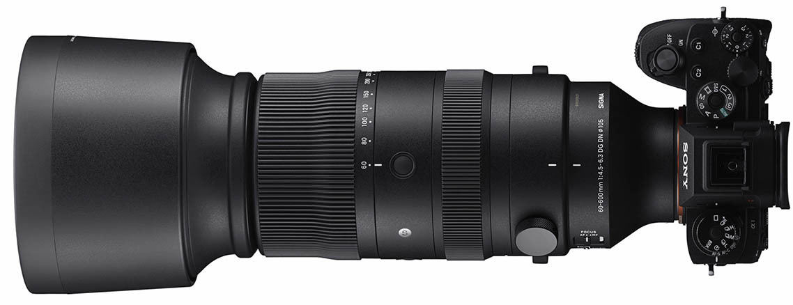 Объектив Sigma 60-600mm f/4.5-6.3 DG DN OS Sports с камерой Sony