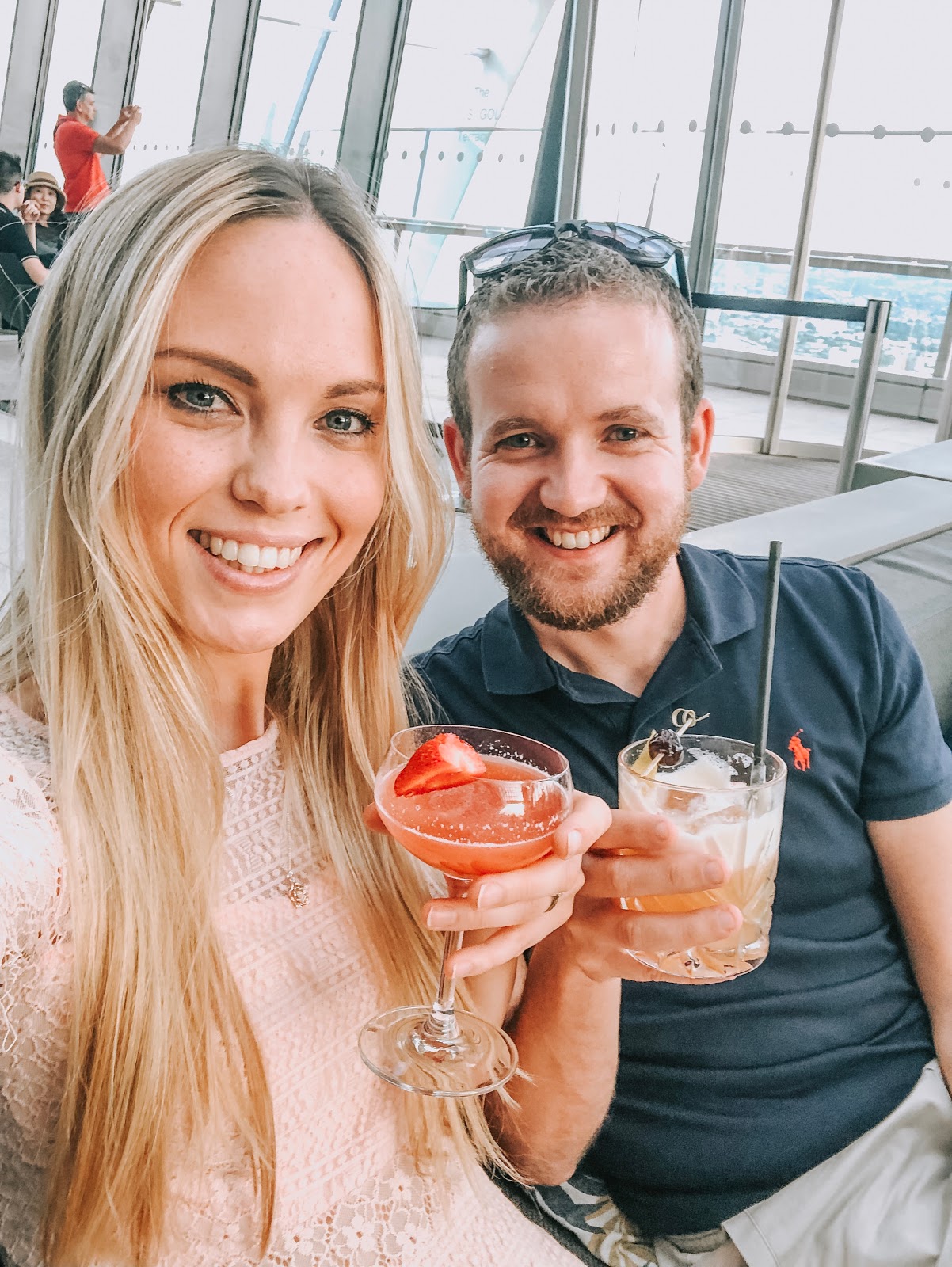 cocktails at the shy garden, the sky garden, inside the sky garden london